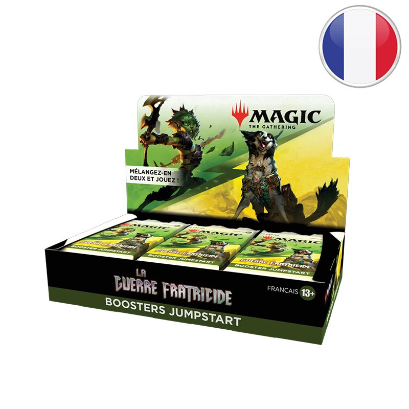Magic the Gathering - Boite de 18 Boosters Jumpstart - La Guerre Fratricide en Français - Neuf sous blister