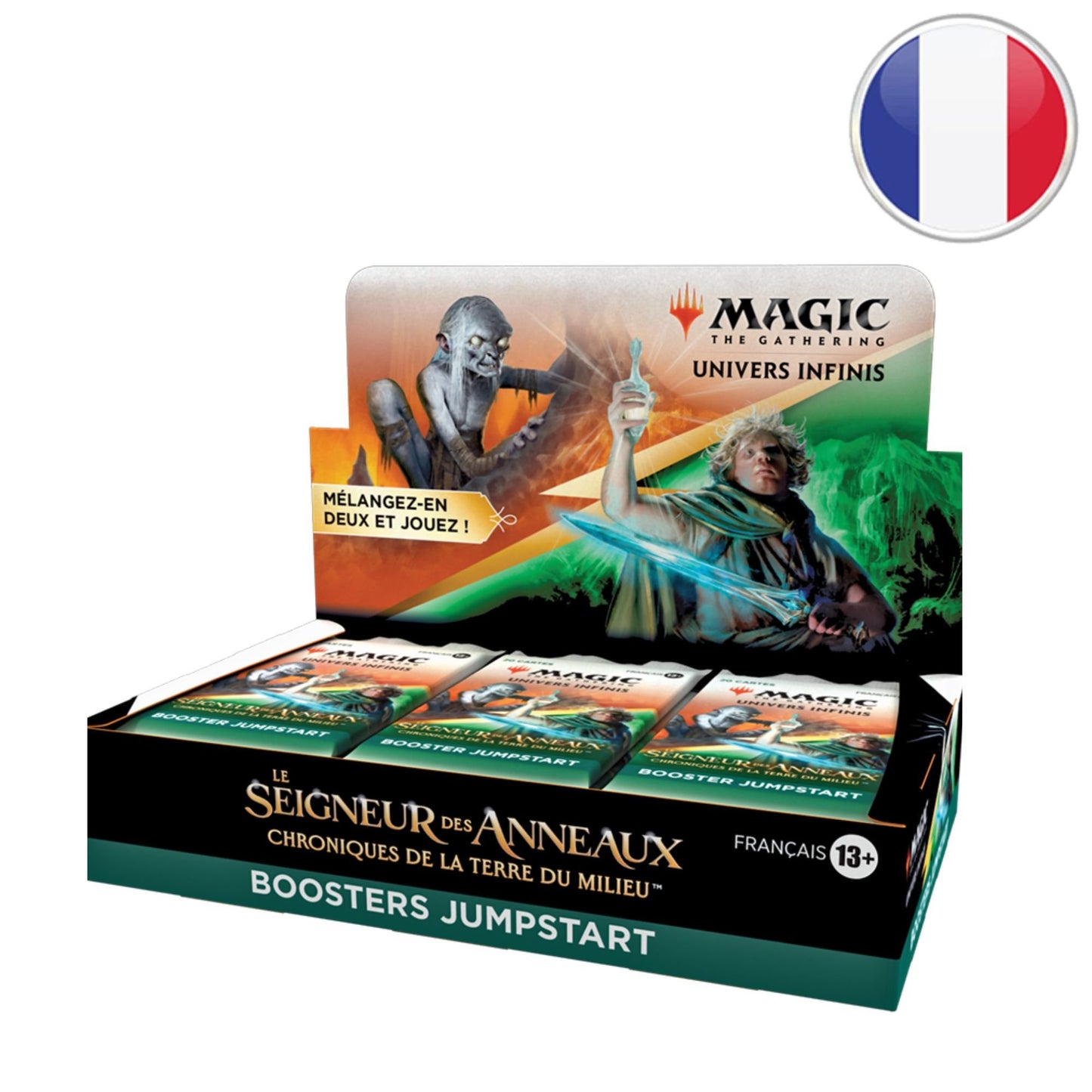 Magic the Gathering - Boite de 18 Boosters Jumpstart - Le Seigneur des Anneaux - Chroniques de la Terre du Milieu en Français - Neuve scellée sous blister