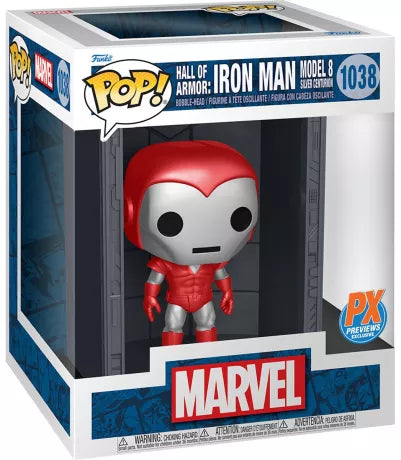 FUNKO POP 1038 - MARVEL - HALL OF ARMOR: IRON MAN MODEL 8 SILVER CENTURION - NEUF
