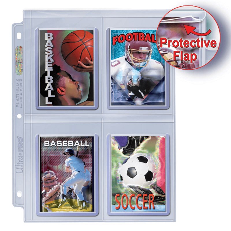 Ultra PRO - 100 feuilles de classeur : Secure Platinum 4 cases pour Toploaders - Neuf