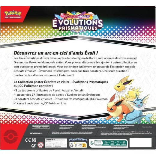 Pokémon -Coffret Collection poster EV8.5 – Évolutions Prismatiques - Neuf scellé