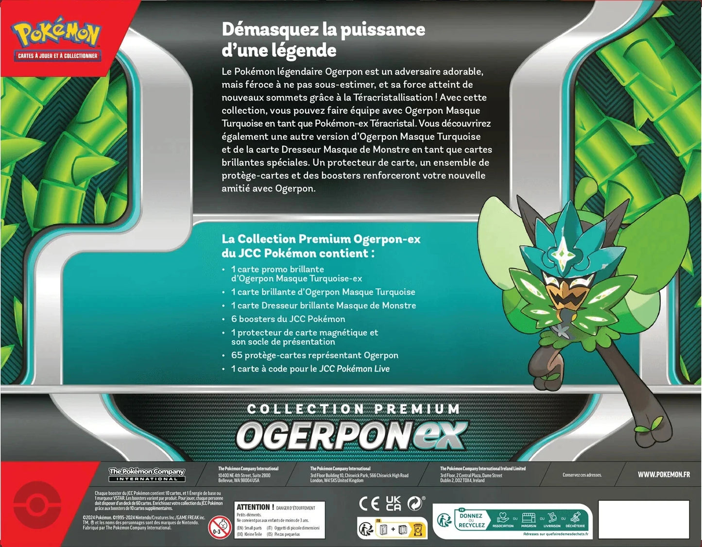 Pokémon - Coffret Ogerpon-ex Premium - en français - Neuf