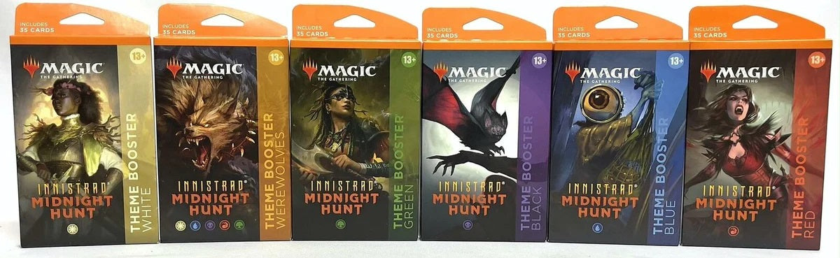 Magic the Gathering - Boite de 12 Boosters Thématiques - Innistrad : Chasse de Minuit en Anglais - Neuf sous blister