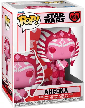 FUNKO POP 496 - STAR WARS - AHSOKA VALENTINE'S DAY- NEUF