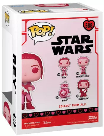 FUNKO POP 588 - STAR WARS- VALENTINE'S DAY - REY - NEUF