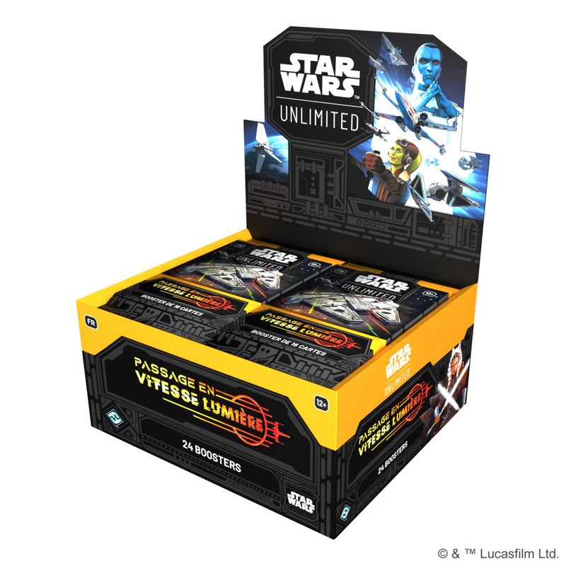 Star Wars Unlimited - Boîte de 24 Boosters - Passage en Vitesse Lumière - Neuve scellée sous blister