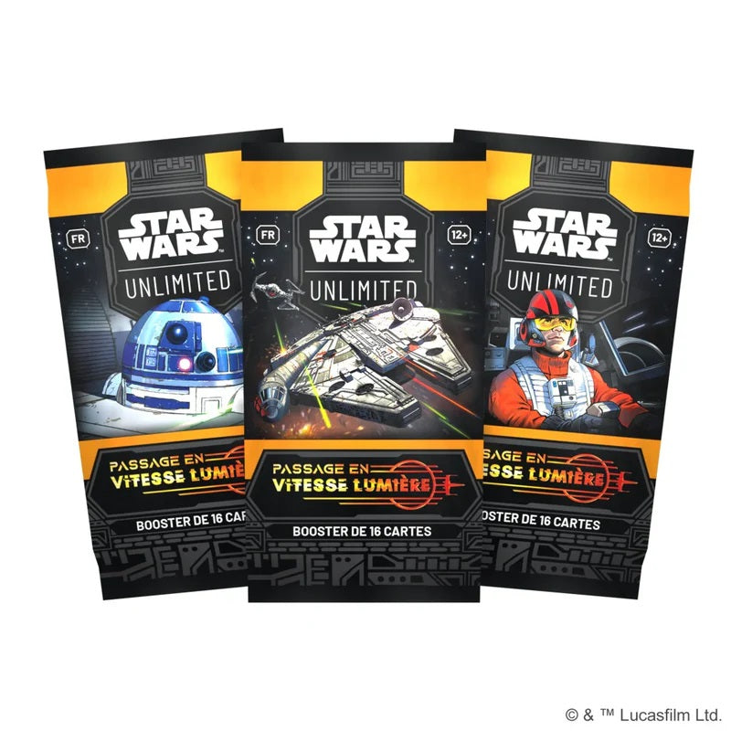 Star Wars Unlimited - Boîte de 24 Boosters - Passage en Vitesse Lumière - Neuve scellée sous blister