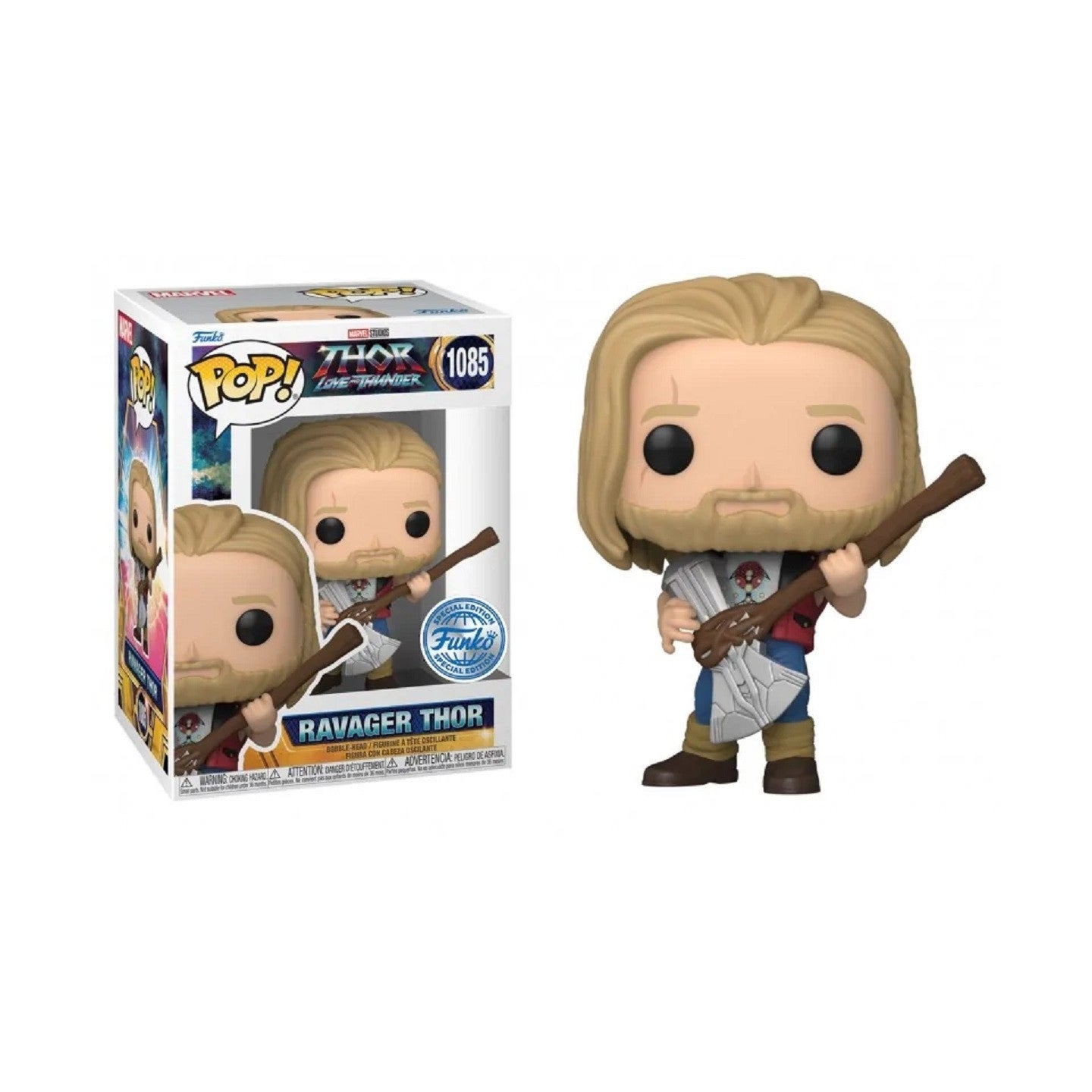 FUNKO POP 1085 - THOR LOVE AND THUNDER - RAVAGER THOR - NEUF