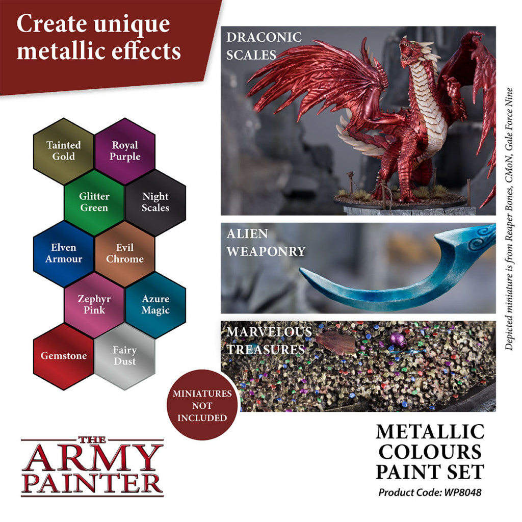 The Army Painter - Metallic Colours Paint Set - Neuf