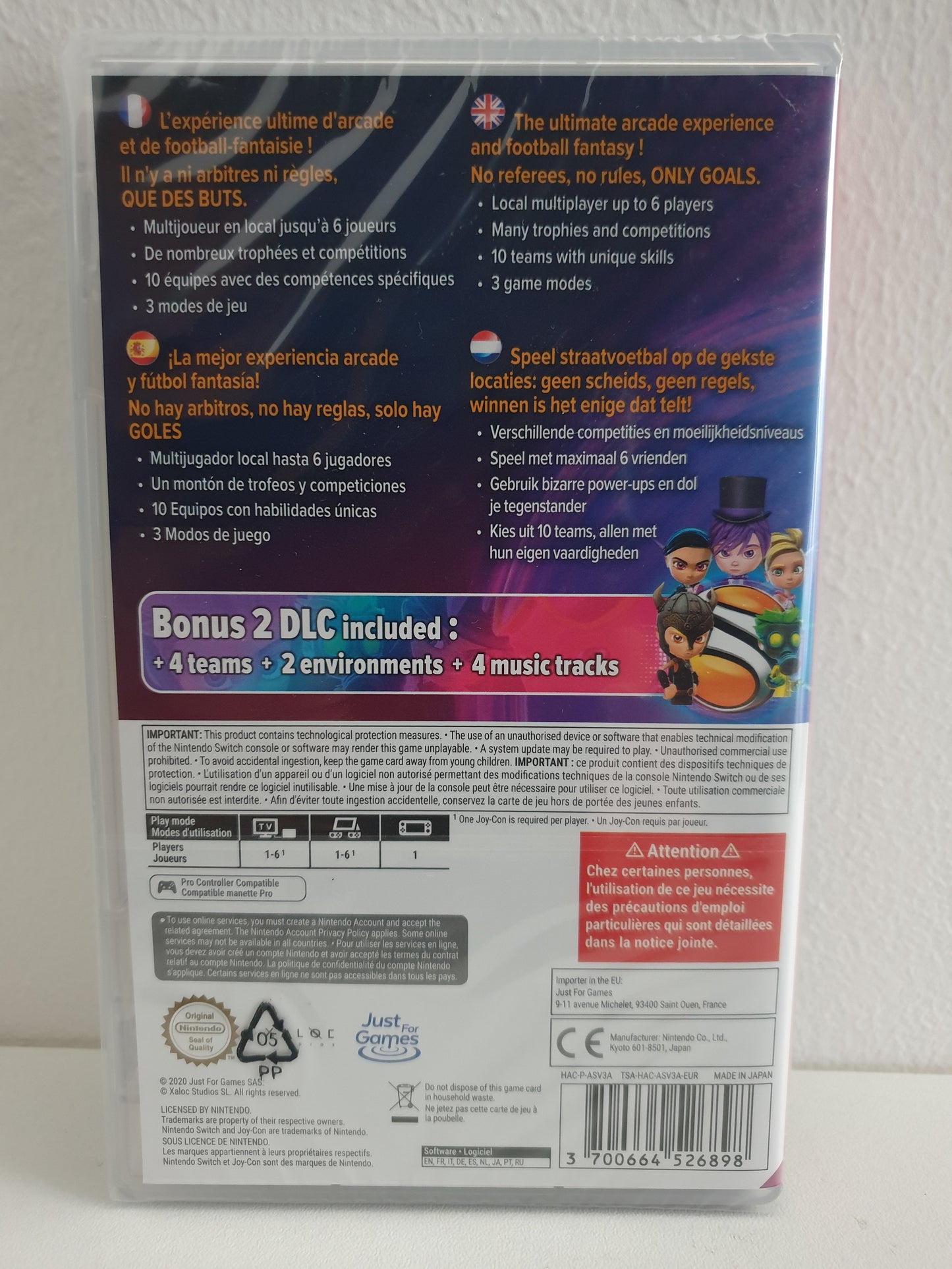 Super Kickers League Ultimate Switch - Neuf sous blister