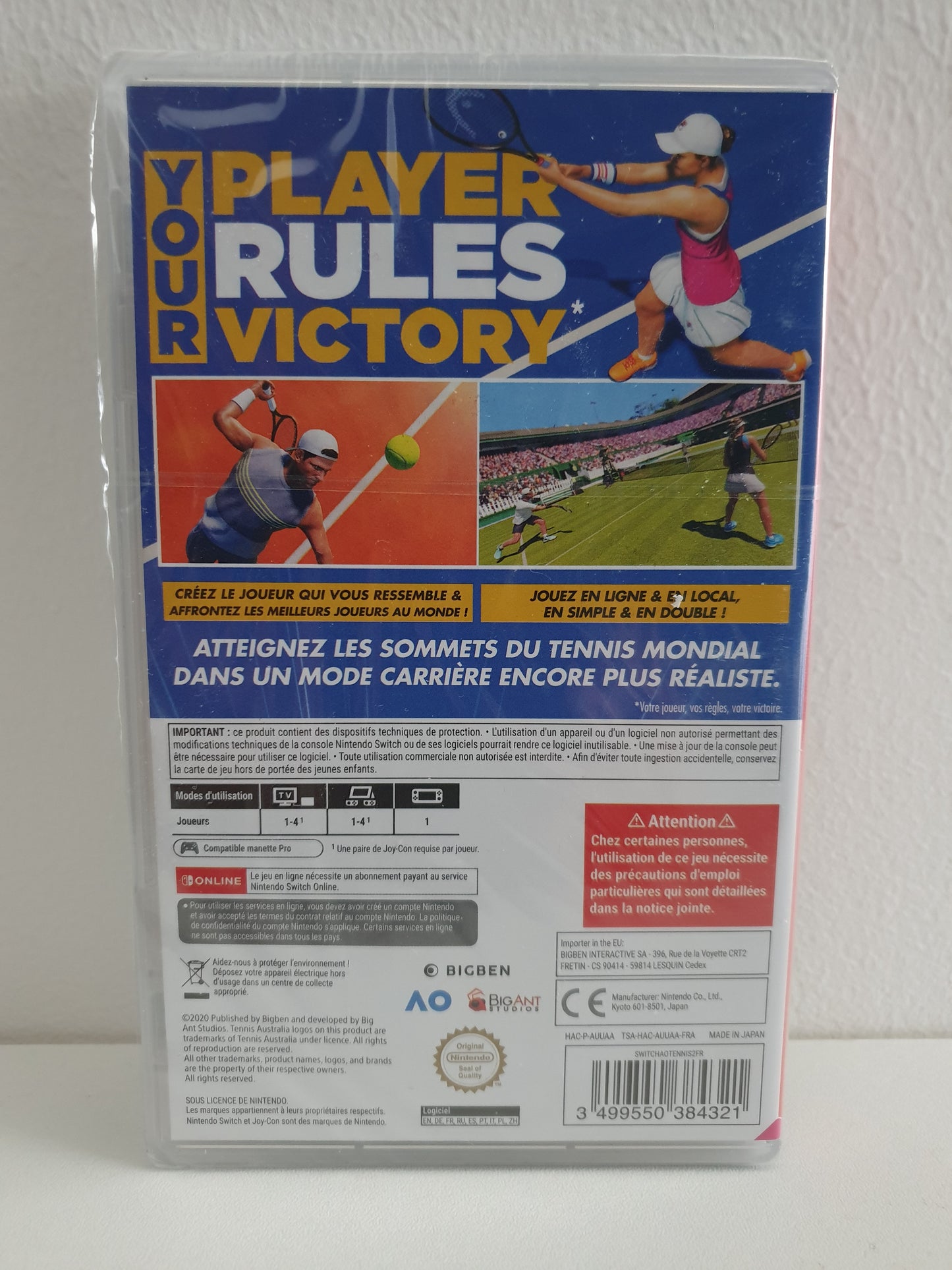 AO Tennis 2 Switch - Neuf sous blister