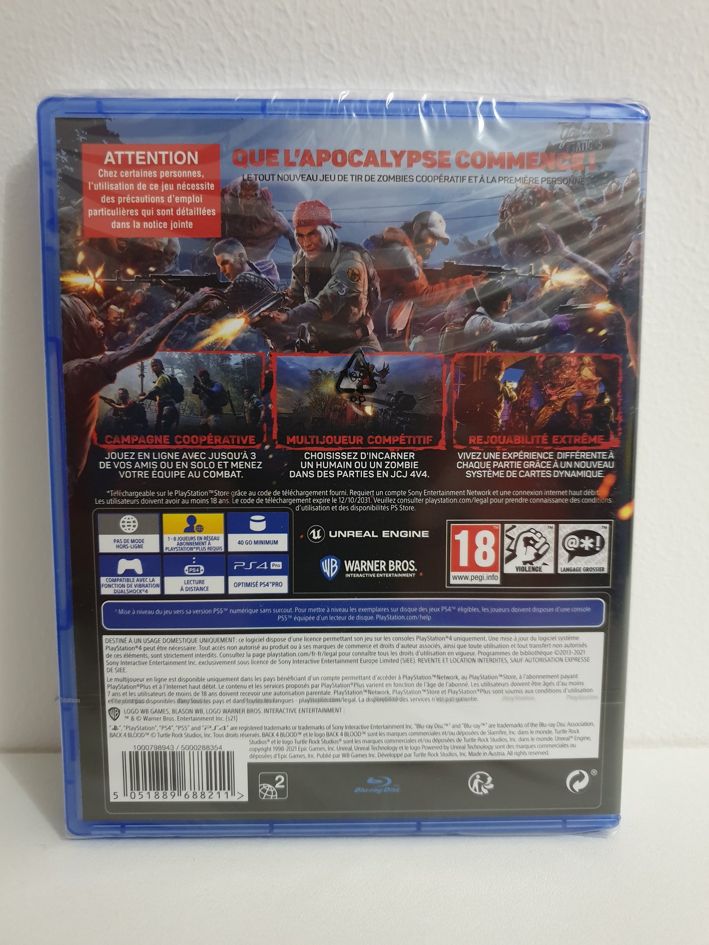 Back 4 Blood PS4 - Neuf sous blister