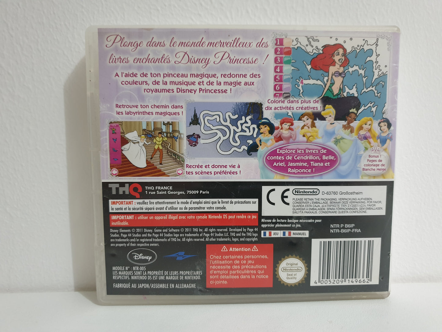 Disney Princesse : Livres Enchantés Nintendo DS - Occasion état moyen