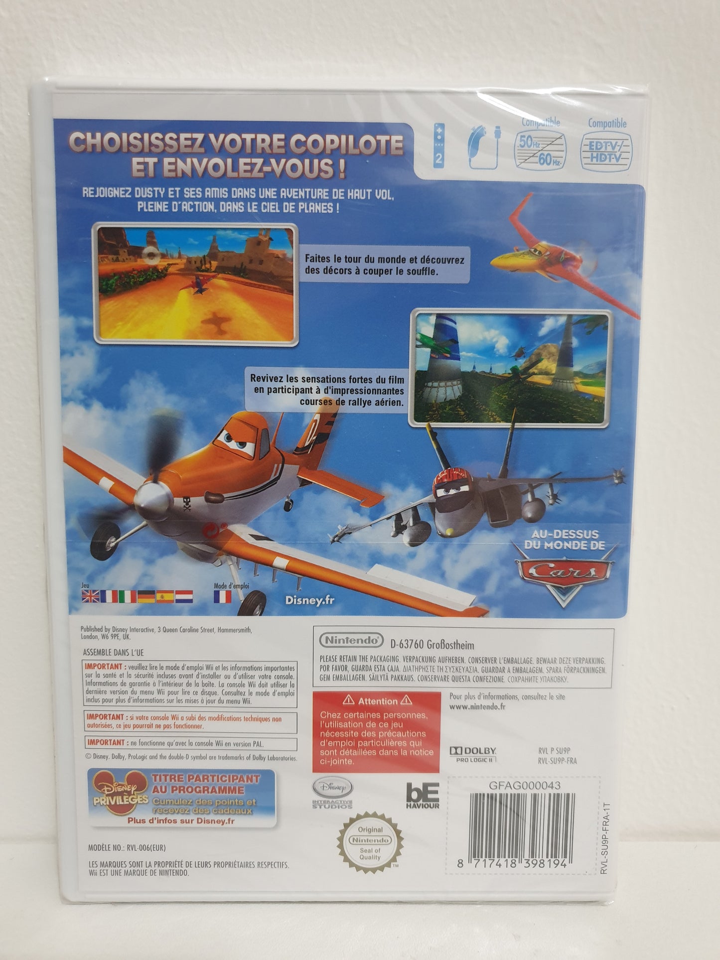 Disney Planes Wii - Neuf sous blister