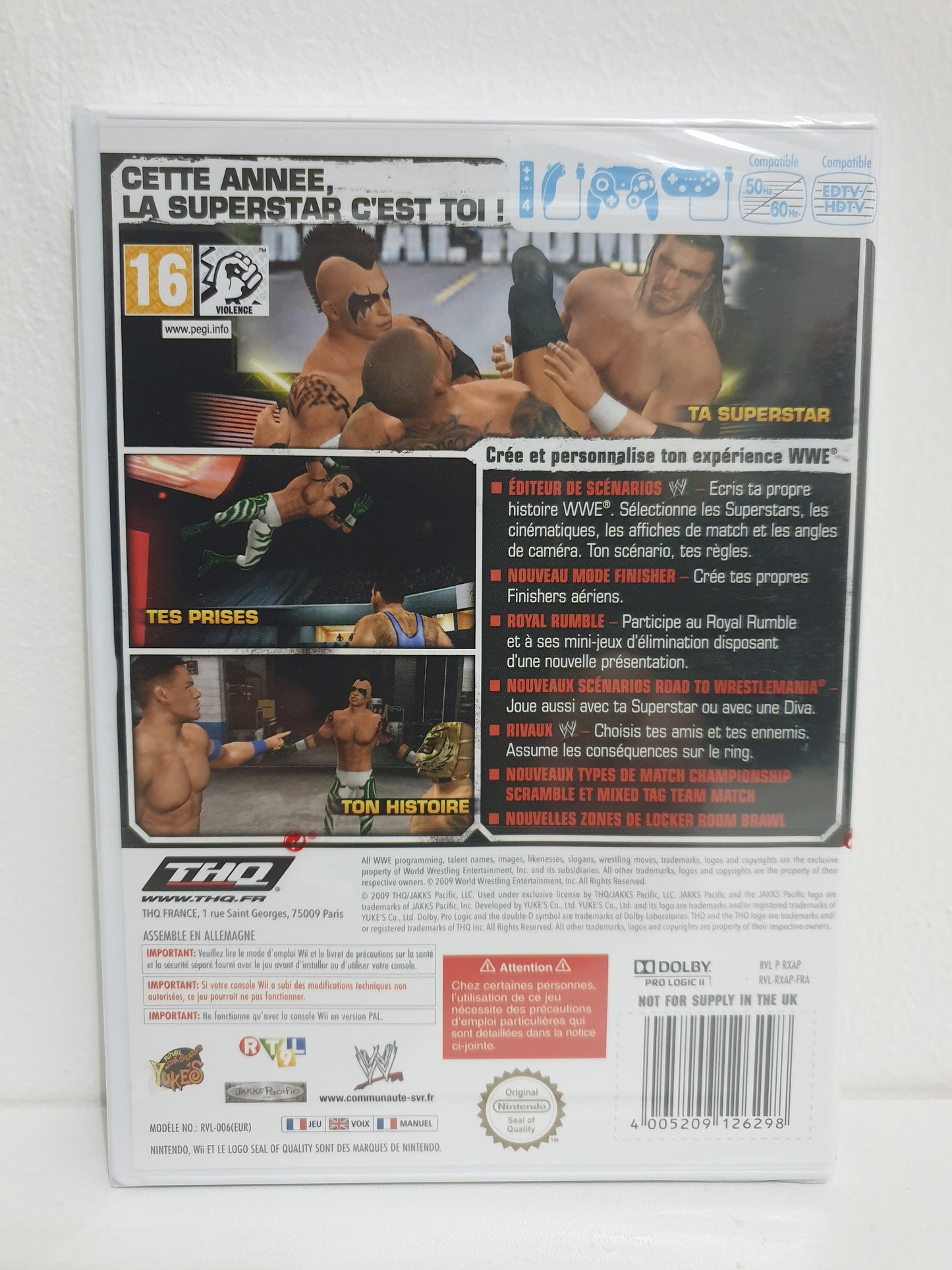 WWE Smackdown vs Raw 2010 Wii - Neuf sous blister
