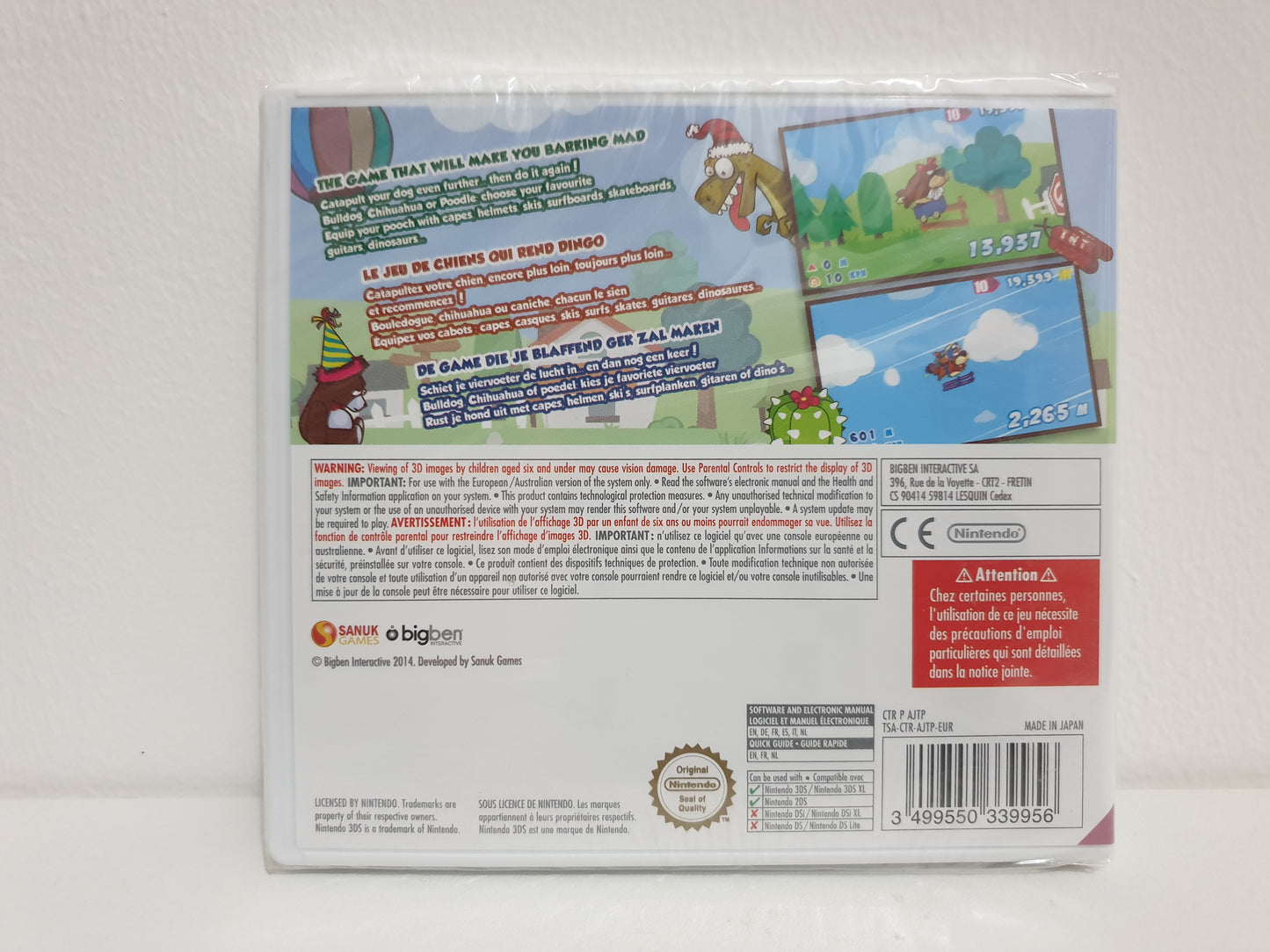 Jet Dog Nintendo 3DS - Neuf sous blister