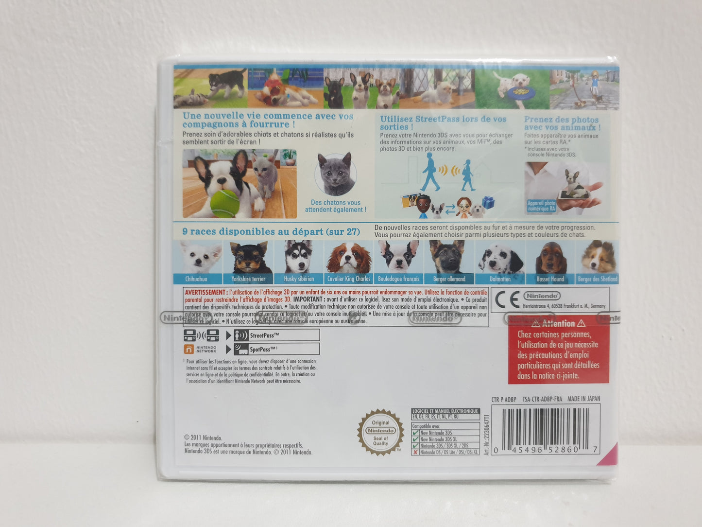 Nintendogs + Cats Bouledogue Français & ses Nouveaux Amis Nintendo 3DS - Neuf sous blister