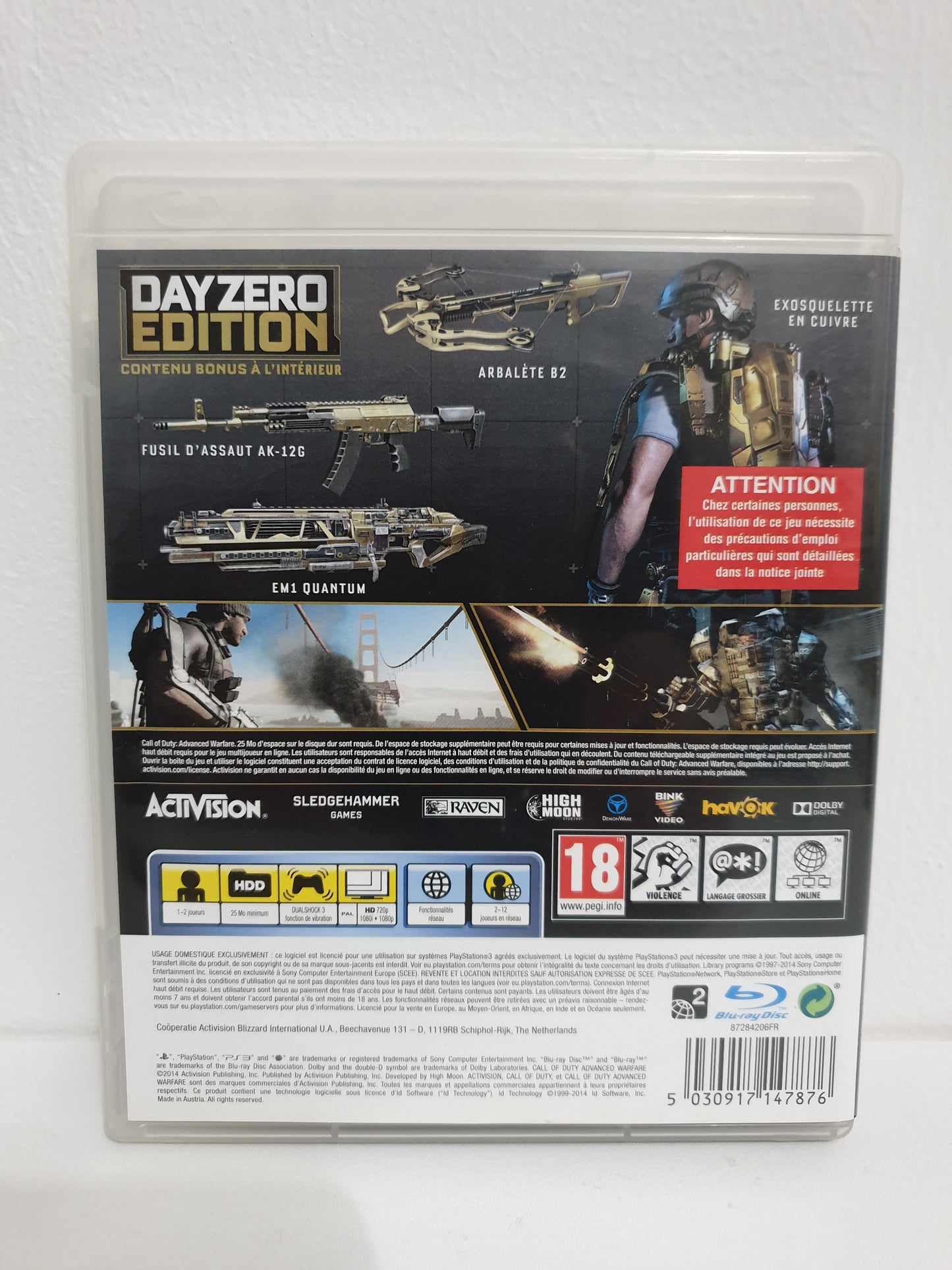 Call of Duty : Advanced Warfare - Day Zero Edition PS3 - Occasion bon état