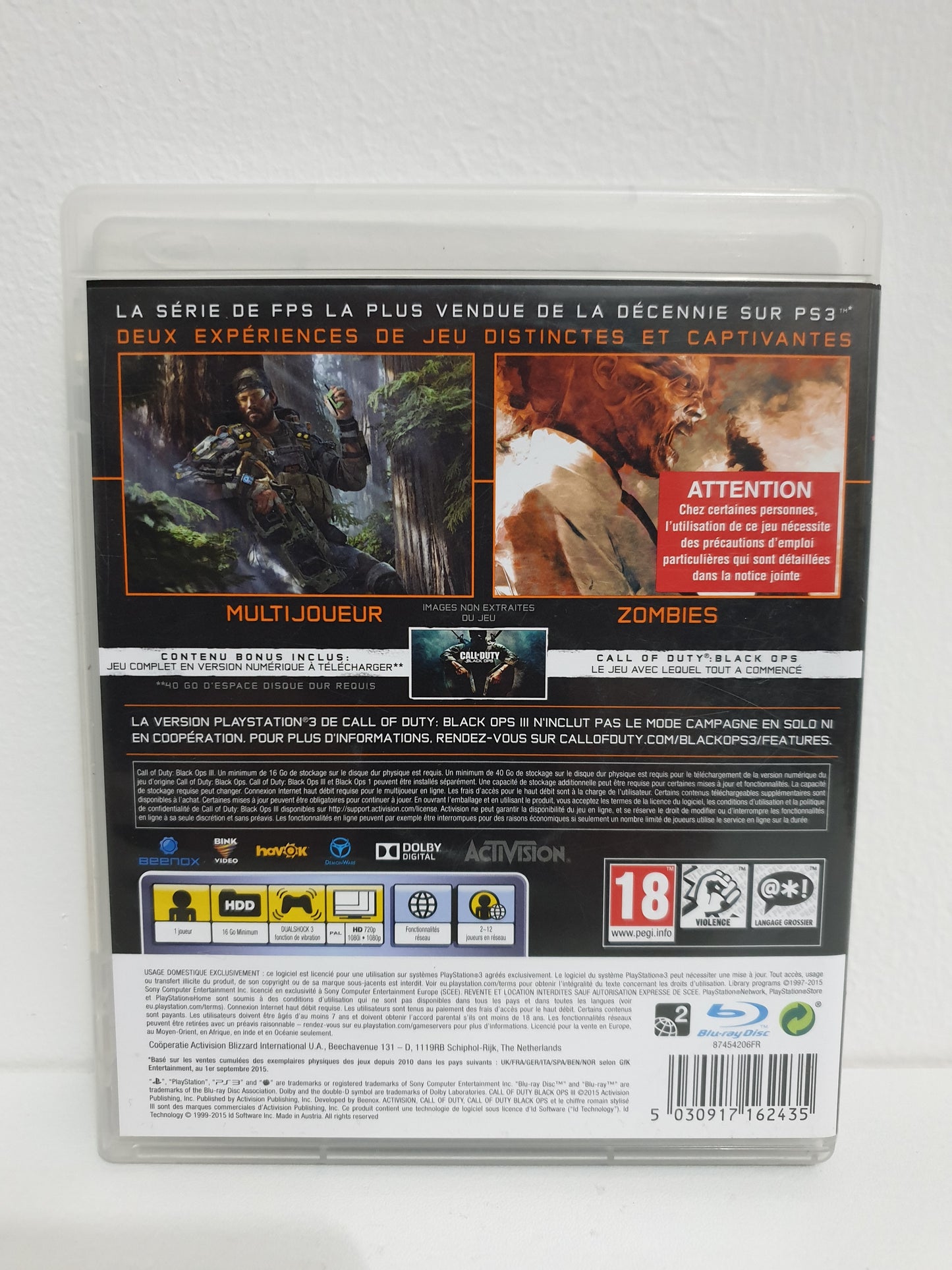 Call of Duty : Black Ops III PS3 - Occasion bon état