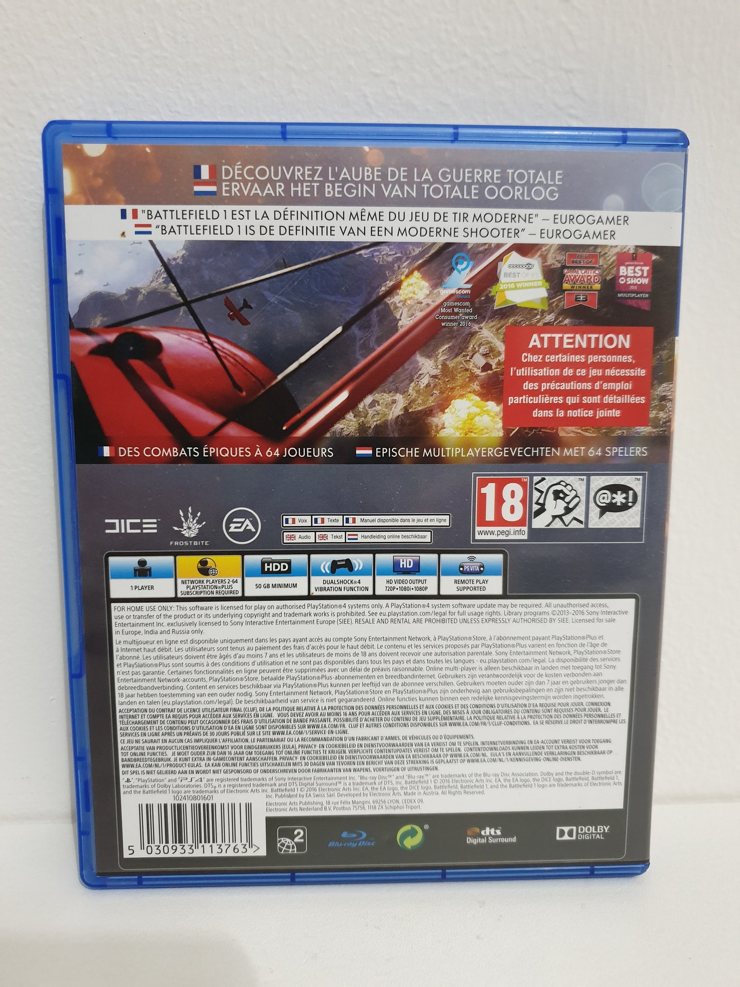 Battlefield 1 PS4 - Occasion bon état