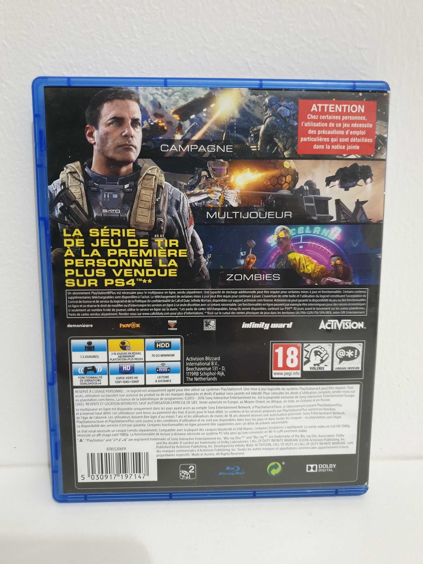 Call of Duty : Infinite Warfare PS4 - Occasion bon état