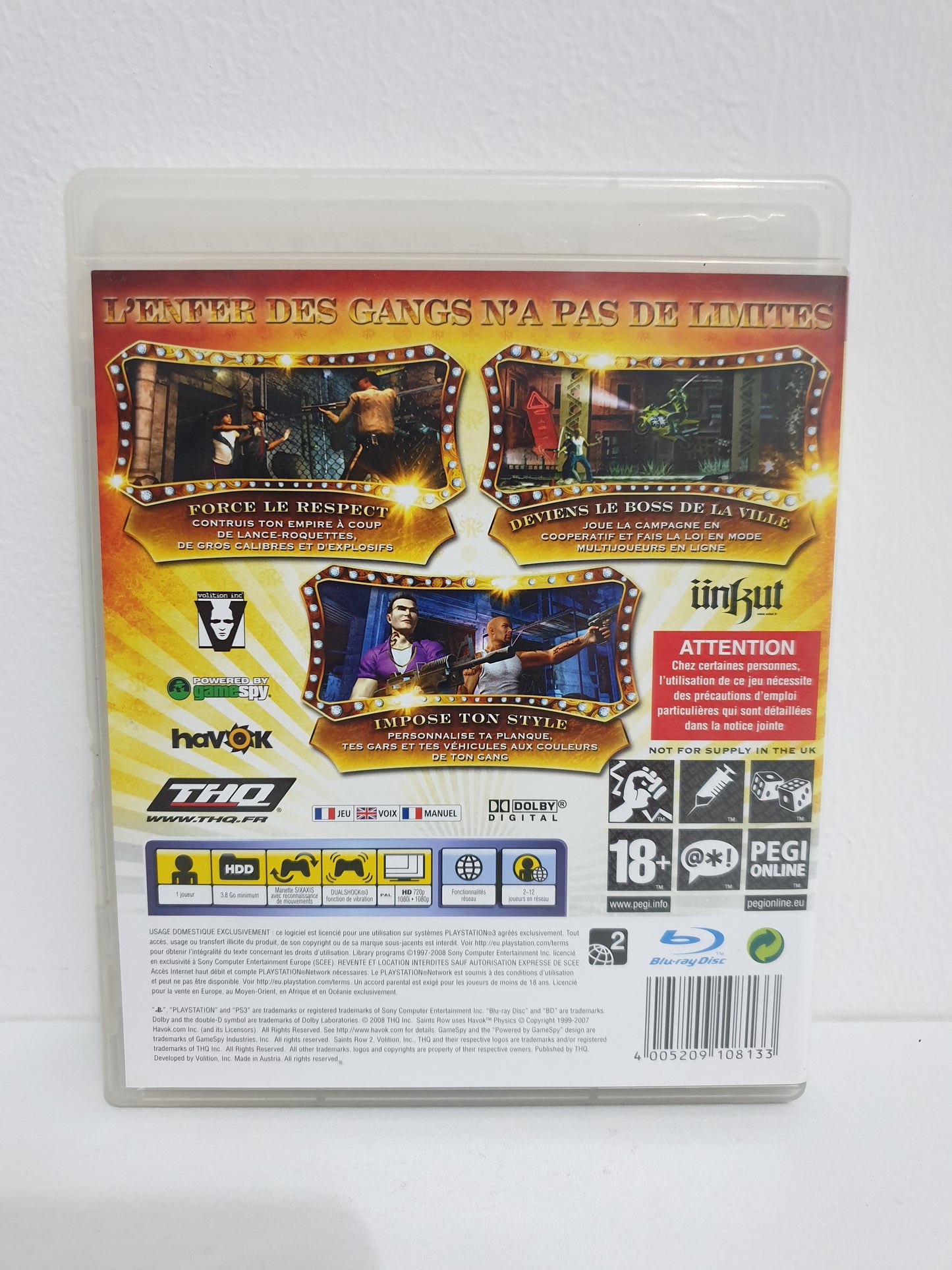 Saints Row 2 PS3 - Occasion très bon état