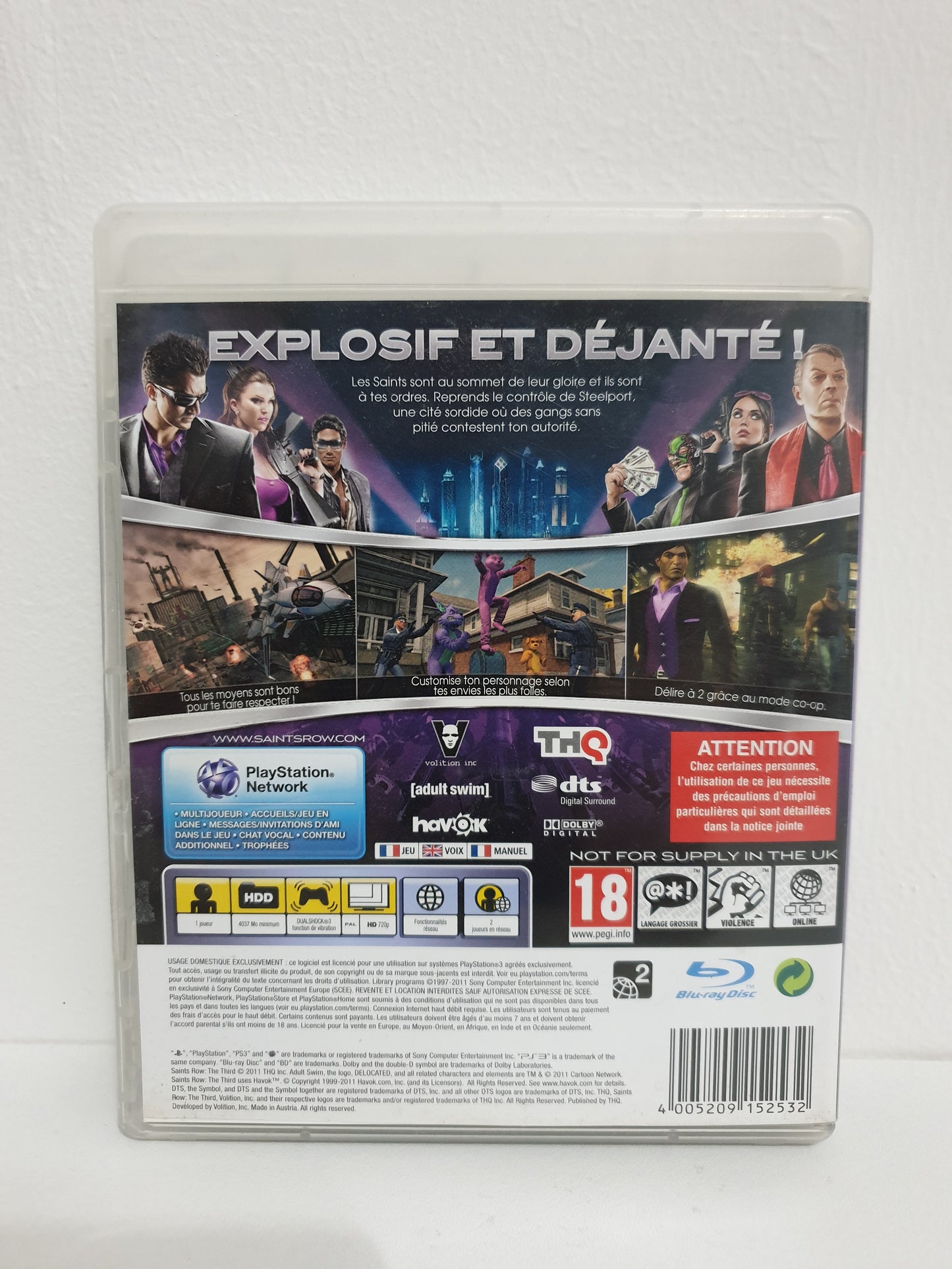 Saints Row : The Third PS3 - Occasion bon état