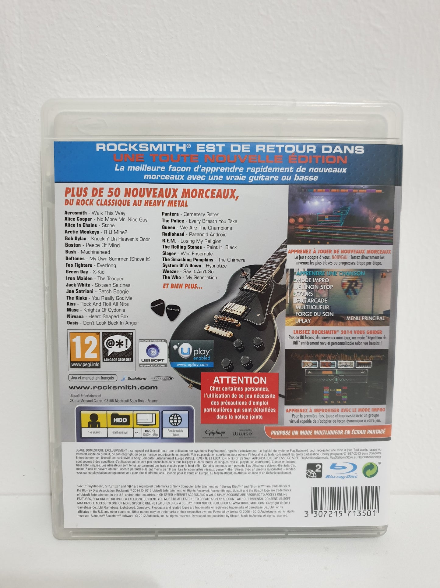 Rocksmith Edition 2014 PS3 - Occasion très bon état