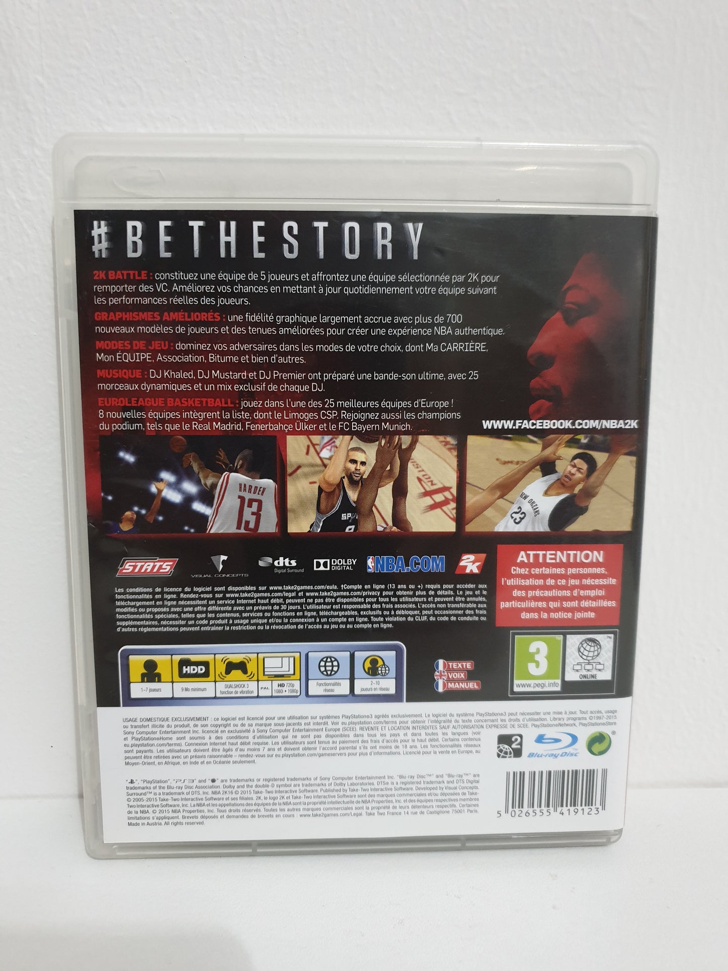 NBA 2K16 PS3 - Occasion bon état
