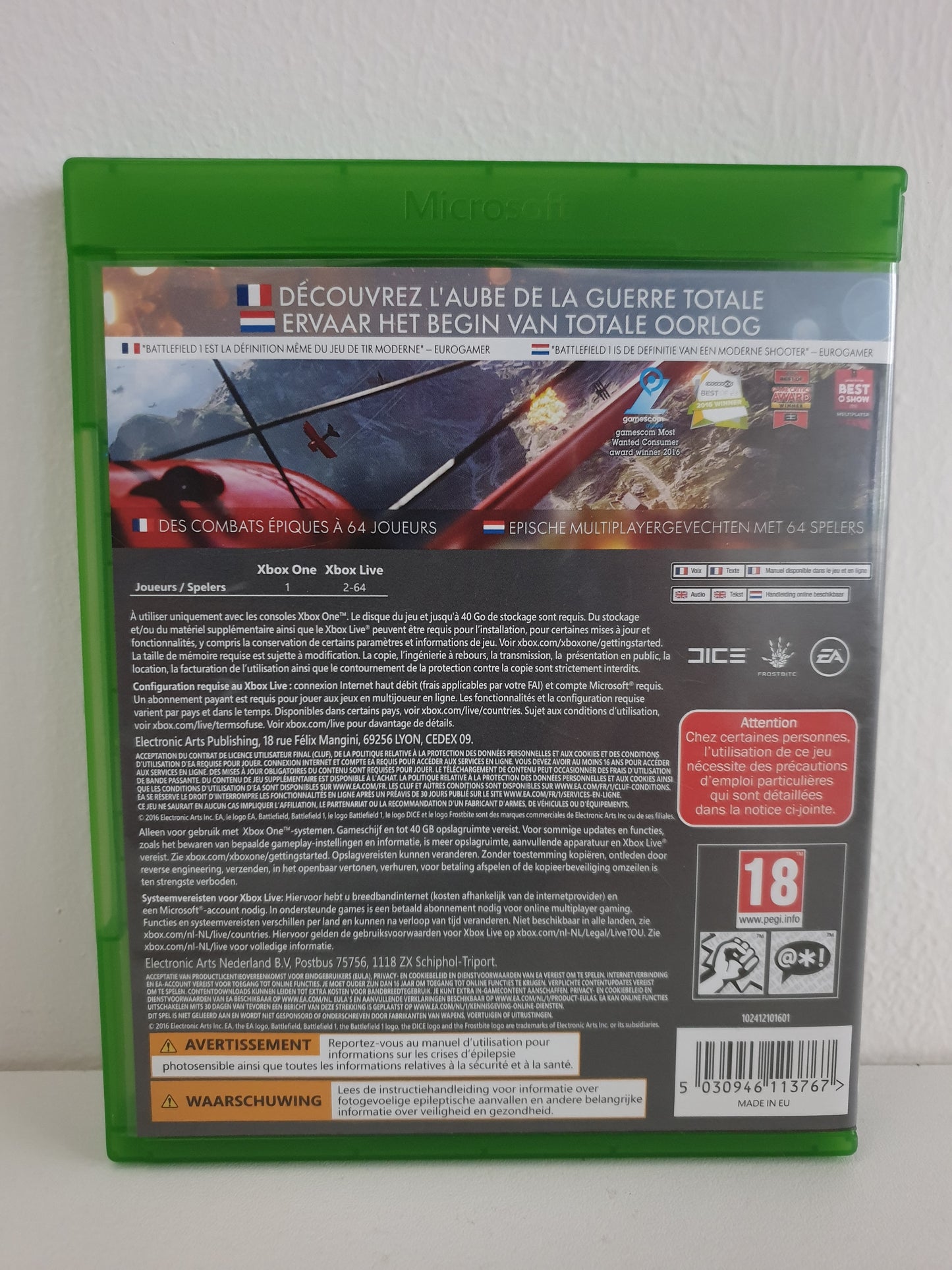 Battlefield 1 Xbox One - Occasion très bon état