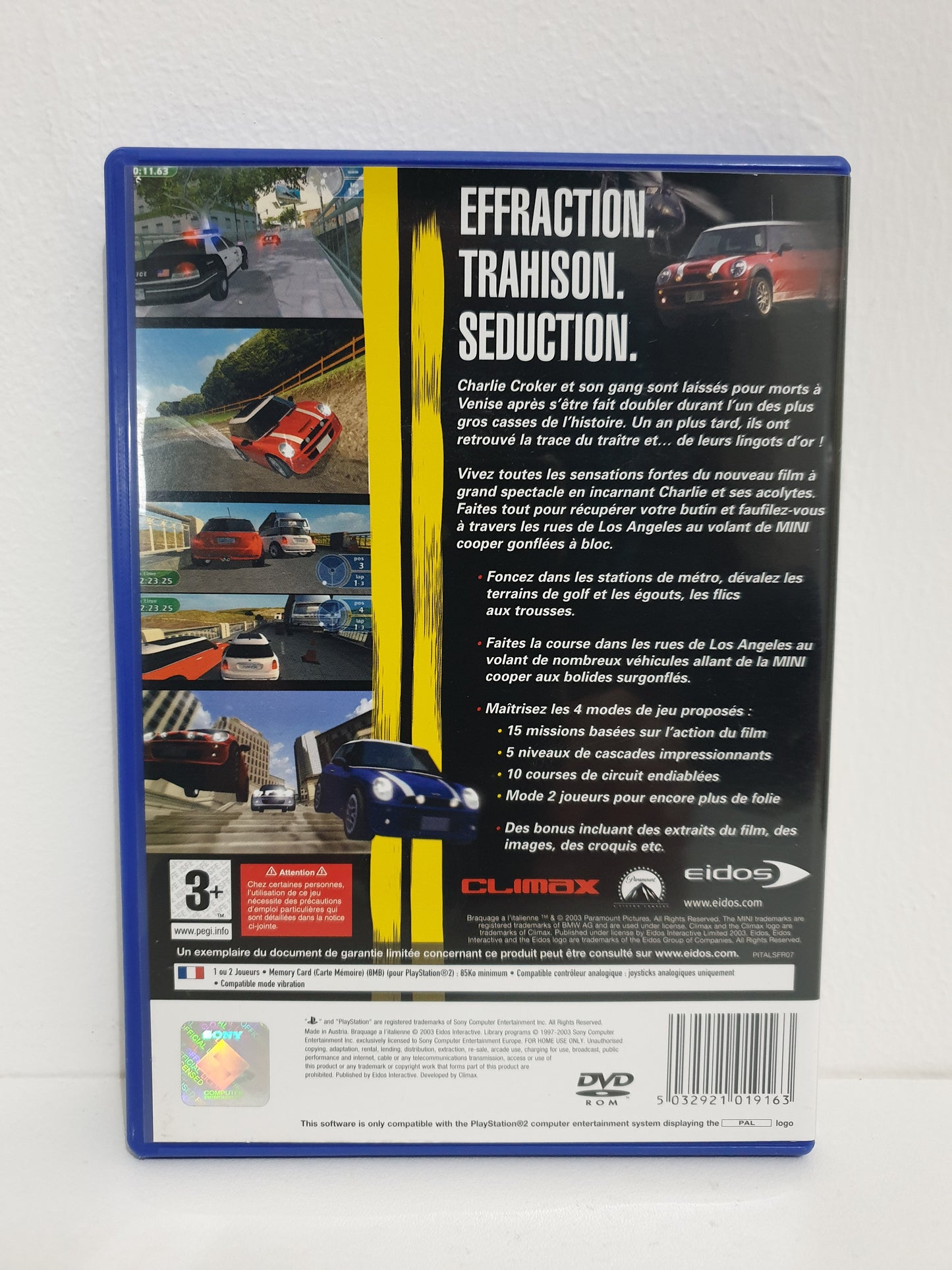 Braquage à l'Italienne PS2 - Occasion excellent état