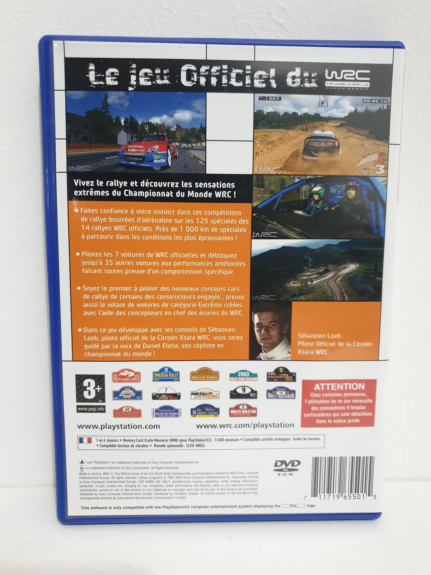 WRC 3 PS2 - Occasion excellent état
