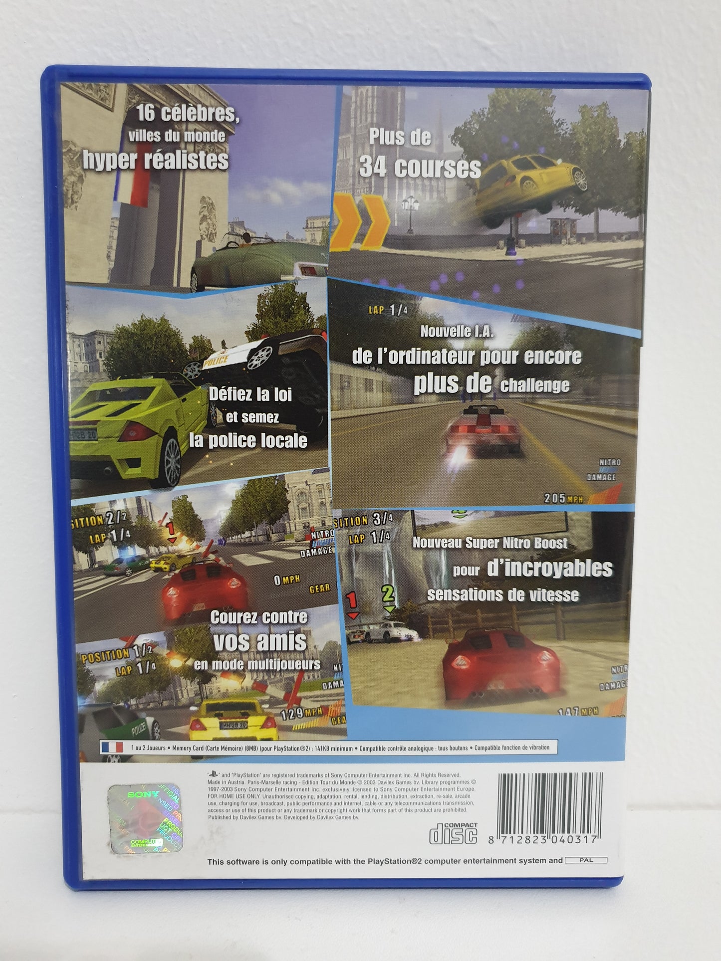 Paris-Marseille Racing : Edition Tour du Monde PS2 - Occasion excellent état