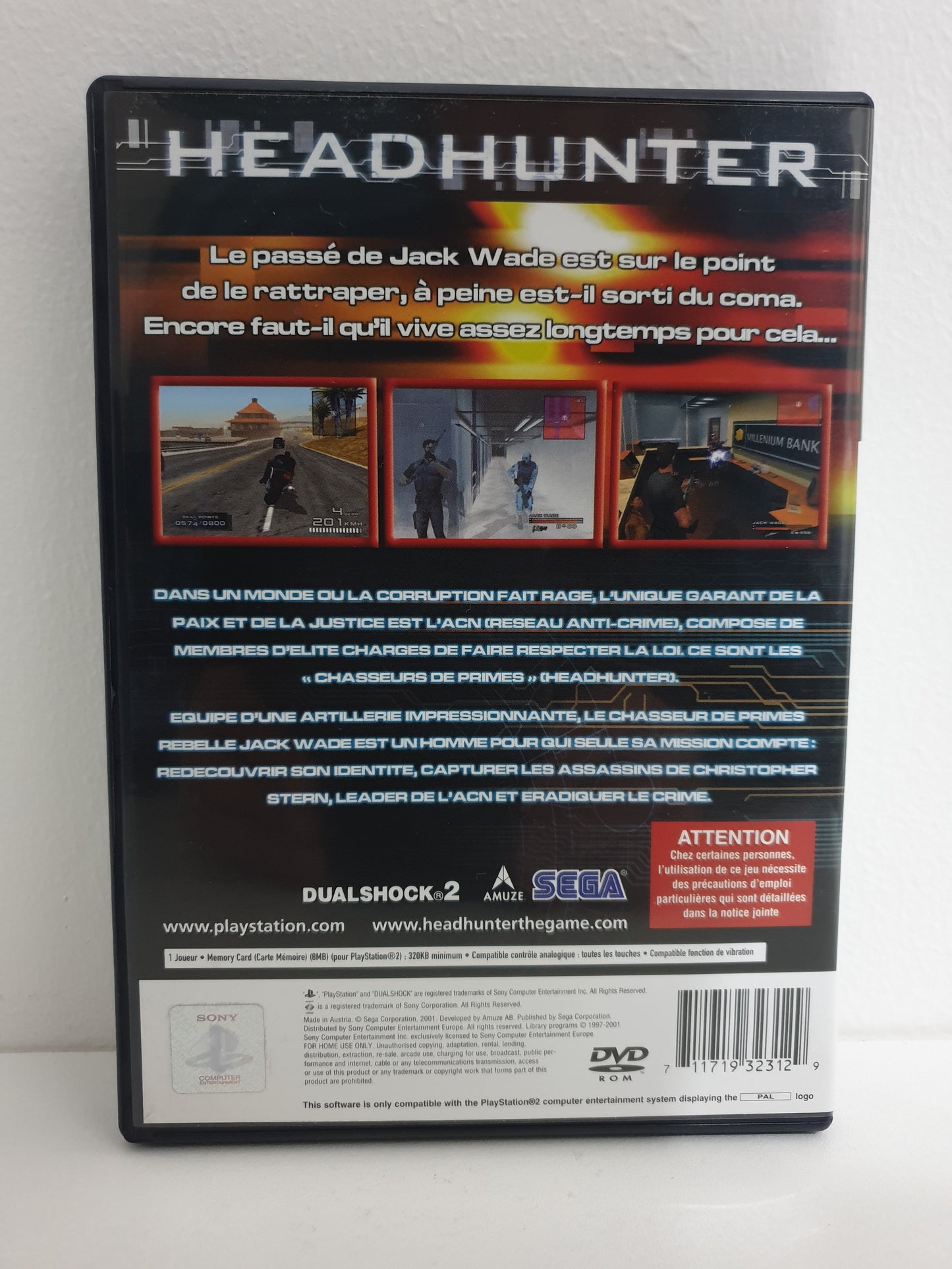 Headhunter PS2 - Occasion excellent état