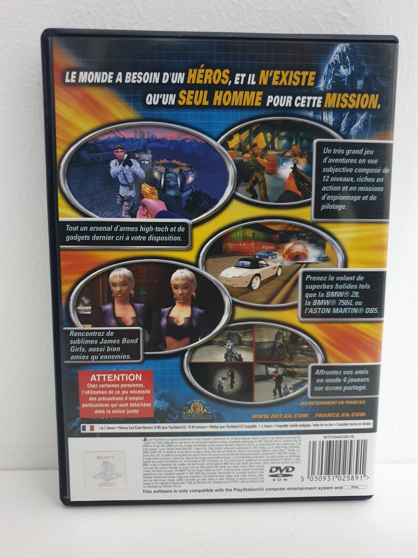 James Bond 007 dans... Espion pour cible PS2 - Occasion excellent état