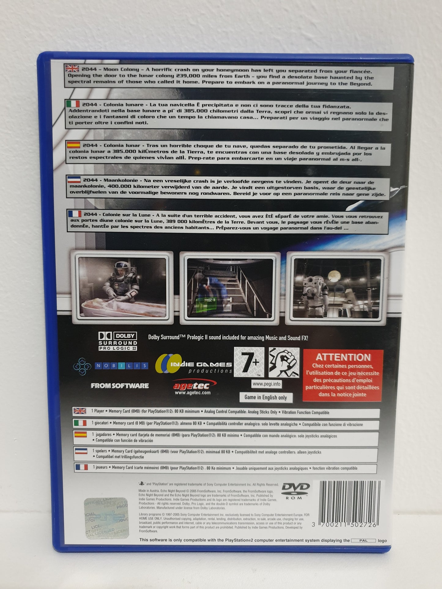 Echo Night : Beyond PS2 - Occasion excellent état