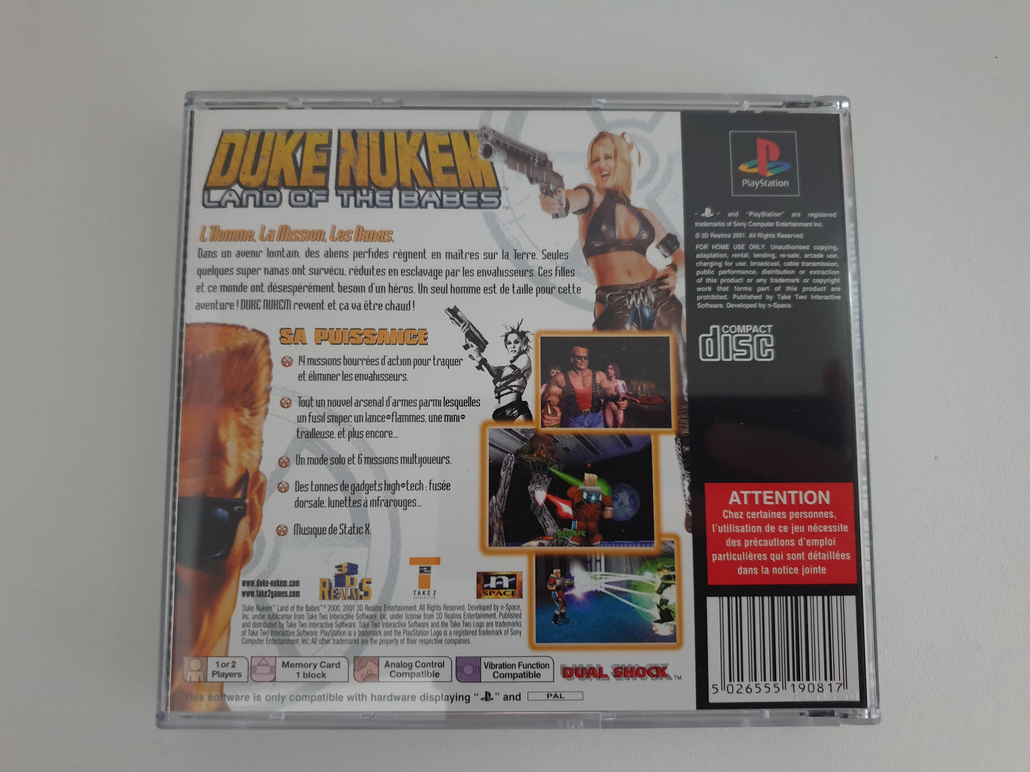 Duke Nukem : Land Of The Babes PS1 - Occasion excellent état
