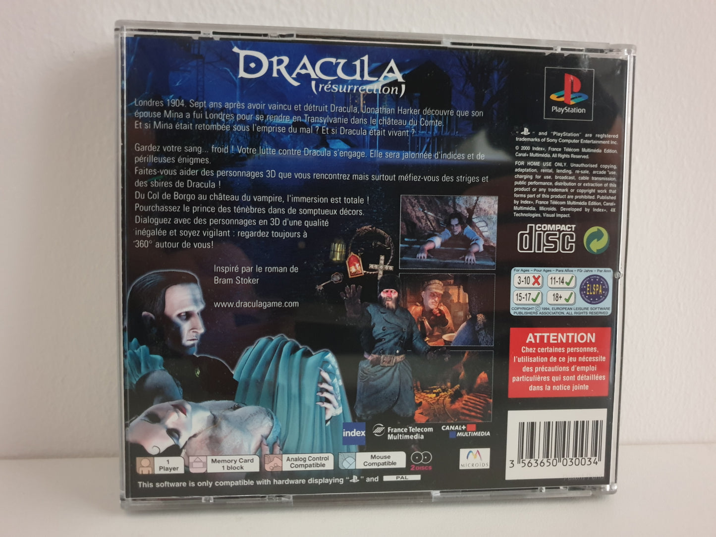 Dracula : Résurrection PS1 - Occasion très bon état