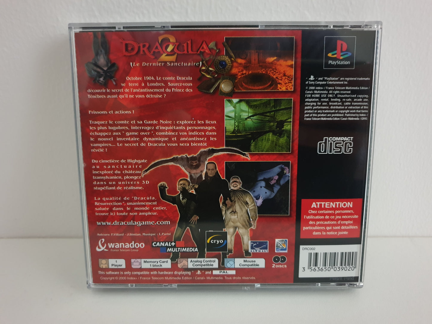 Dracula 2 : Le Dernier Sanctuaire PS1 - Occasion très bon état
