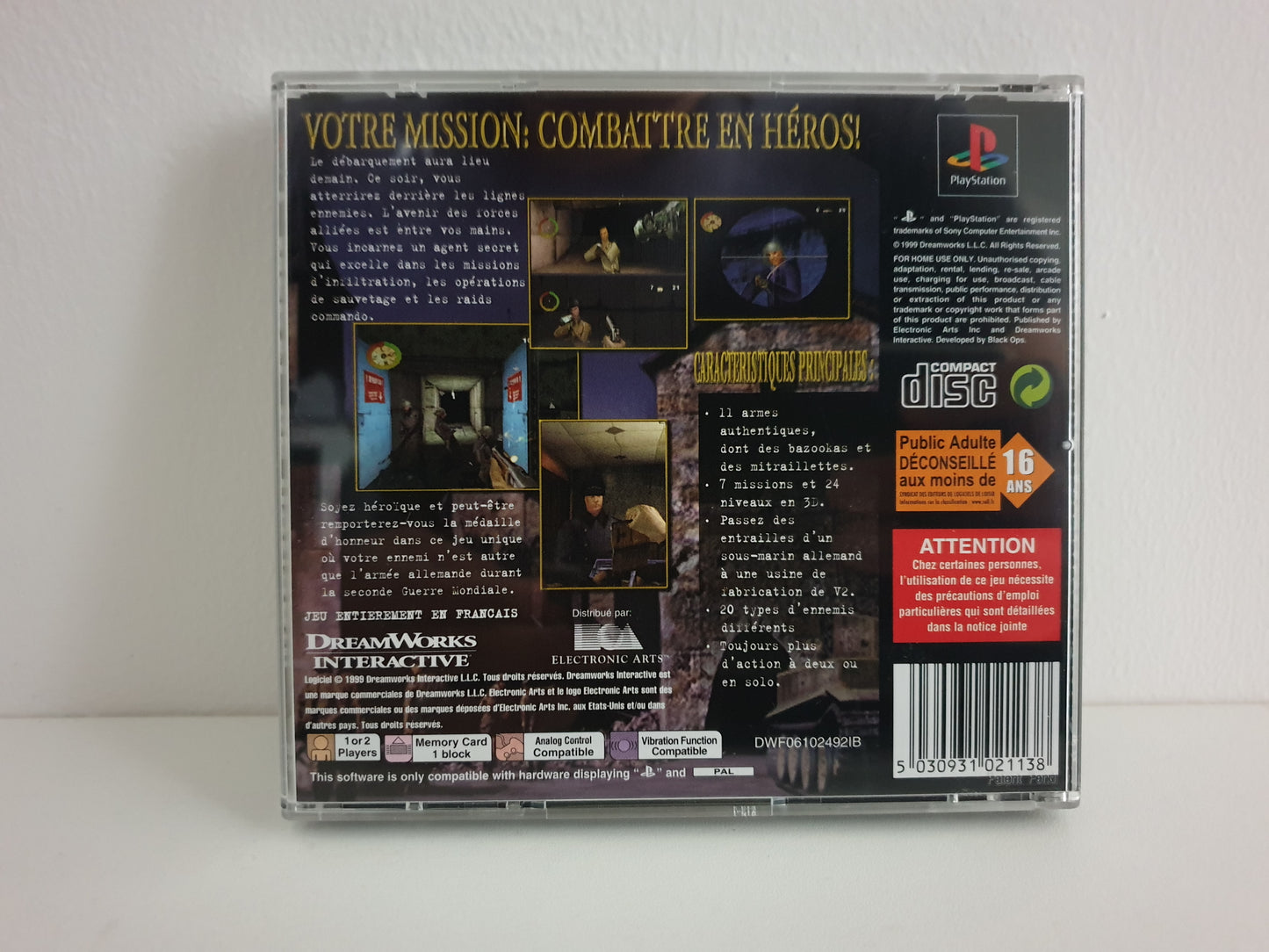 Medal of Honor PS1 - Occasion excellent état
