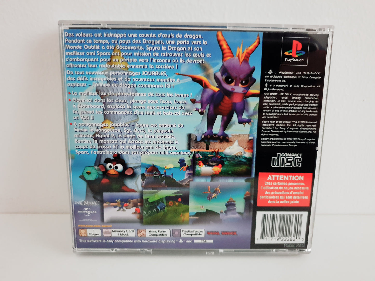 Spyro Year of the Dragon PS1 - Occasion très bon état