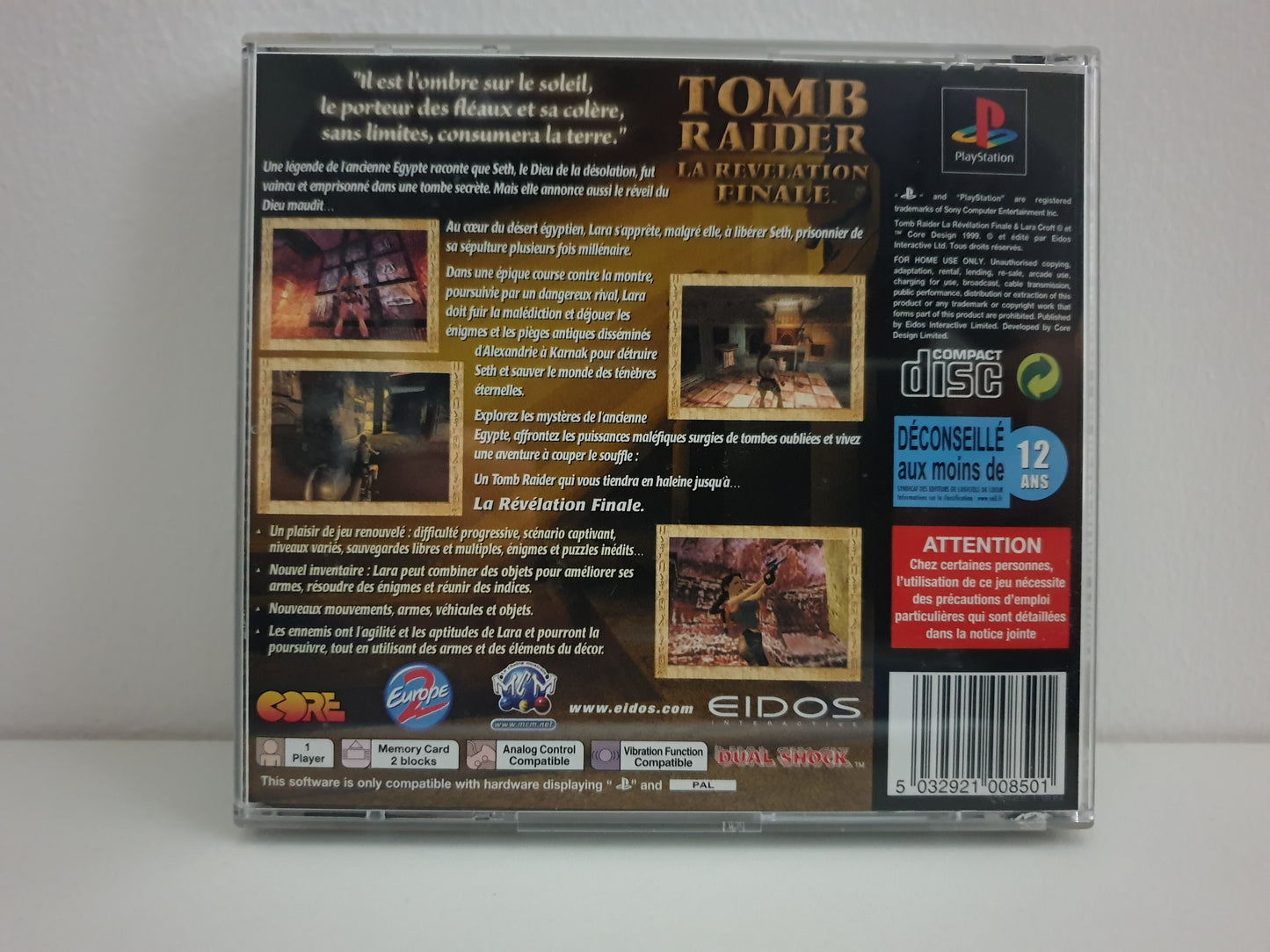 Tomb Raider : La Révélation Finale PS1 - Occasion excellent état