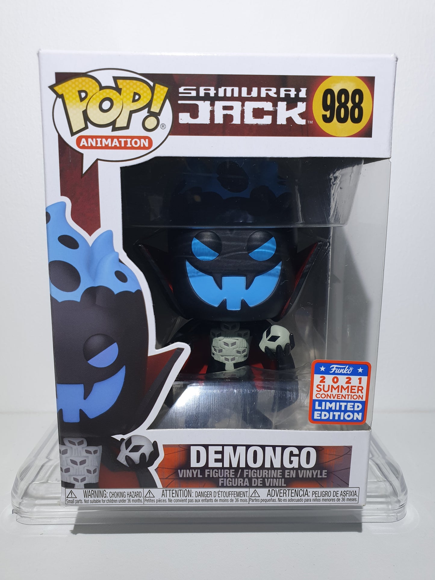 FUNKO POP 988 - SAMURAI JACK - DEMONGO - 2021 SUMMER CONVENTION - OCCASION