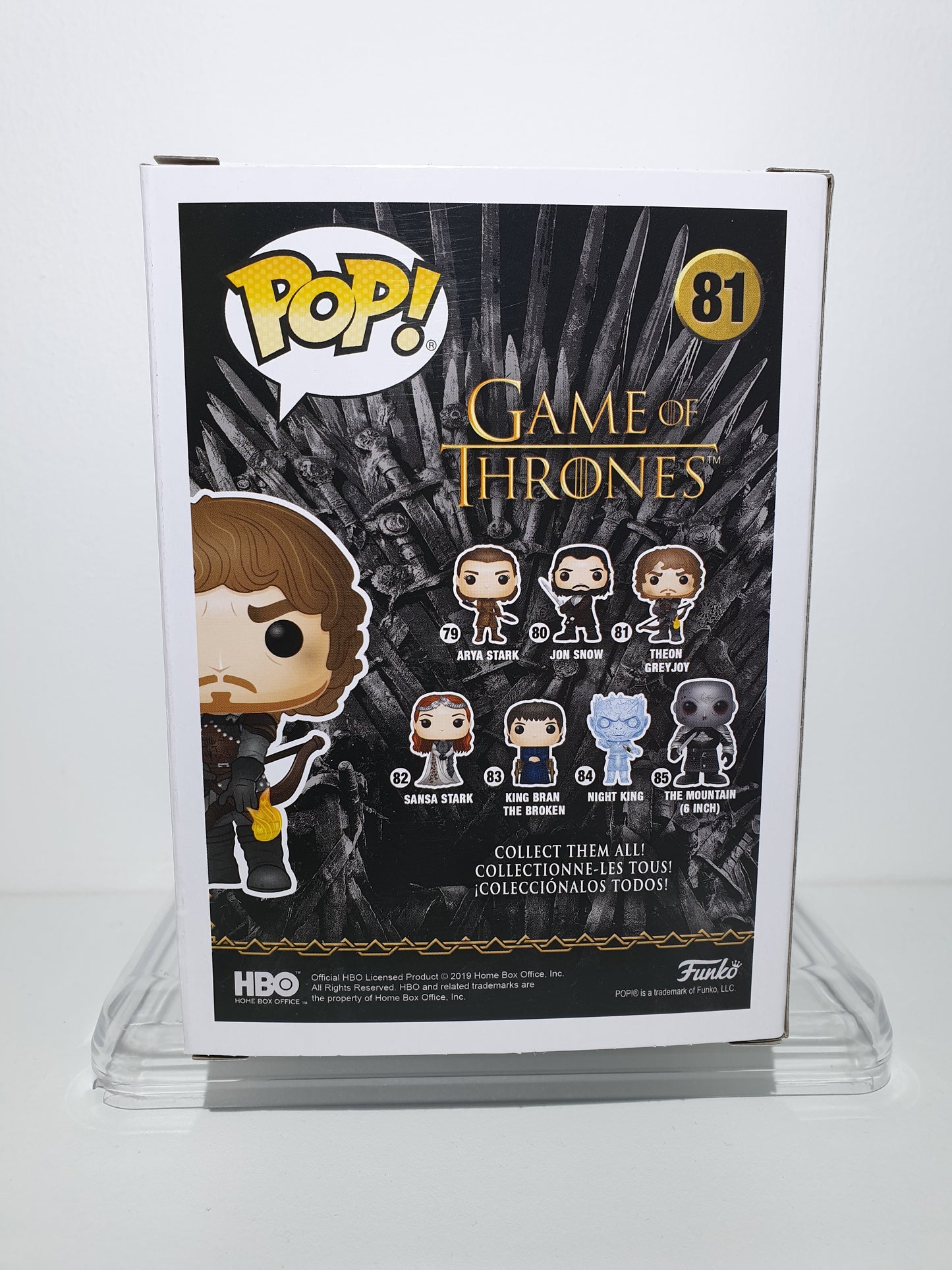 FUNKO POP 81 - GAME OF THRONES - THEON GREYJOY - NEUF