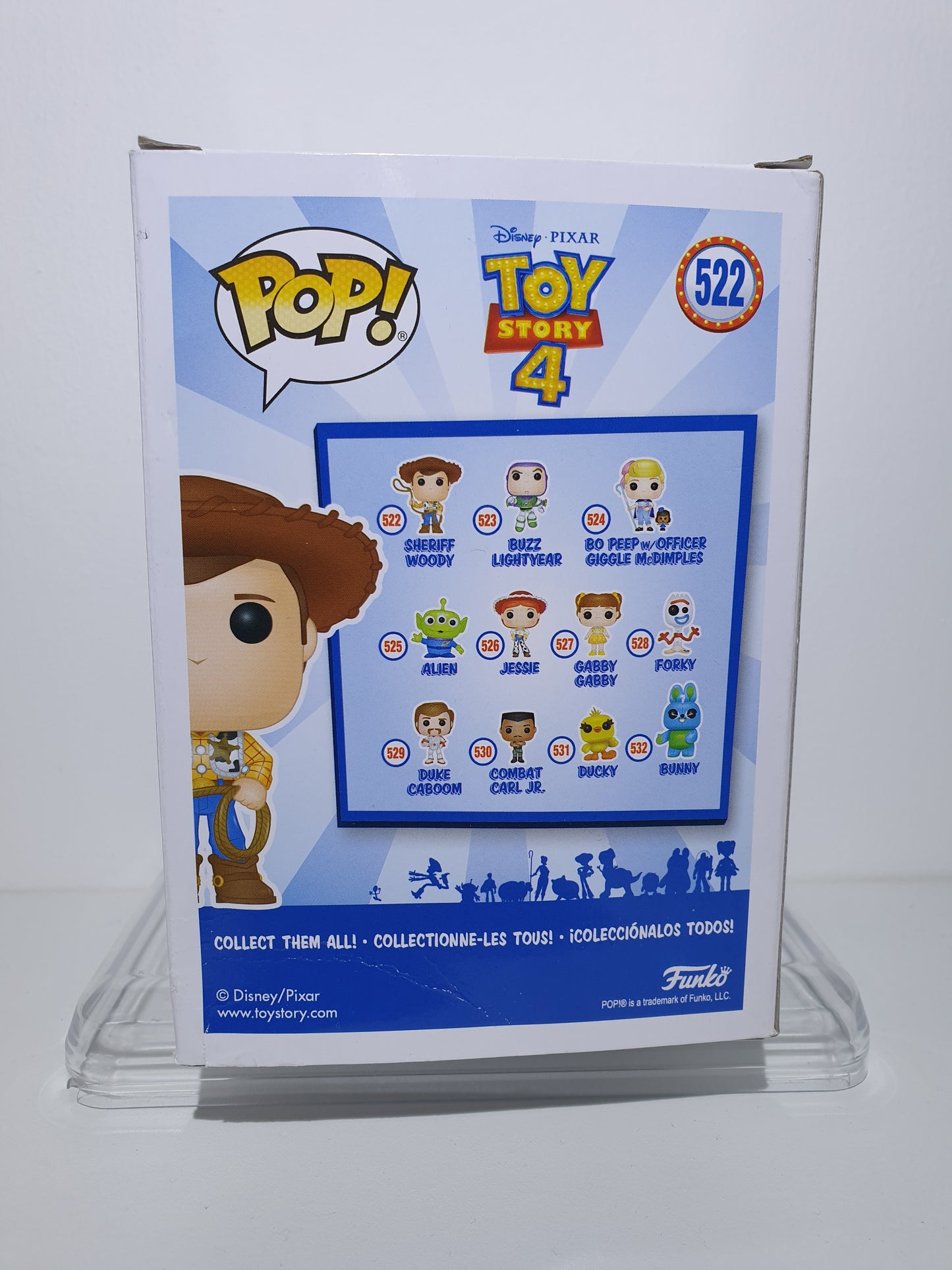 FUNKO POP 522 - DISNEY PIXAR - TOY STORY 4 - SHERIFF WOODY - OCCASION