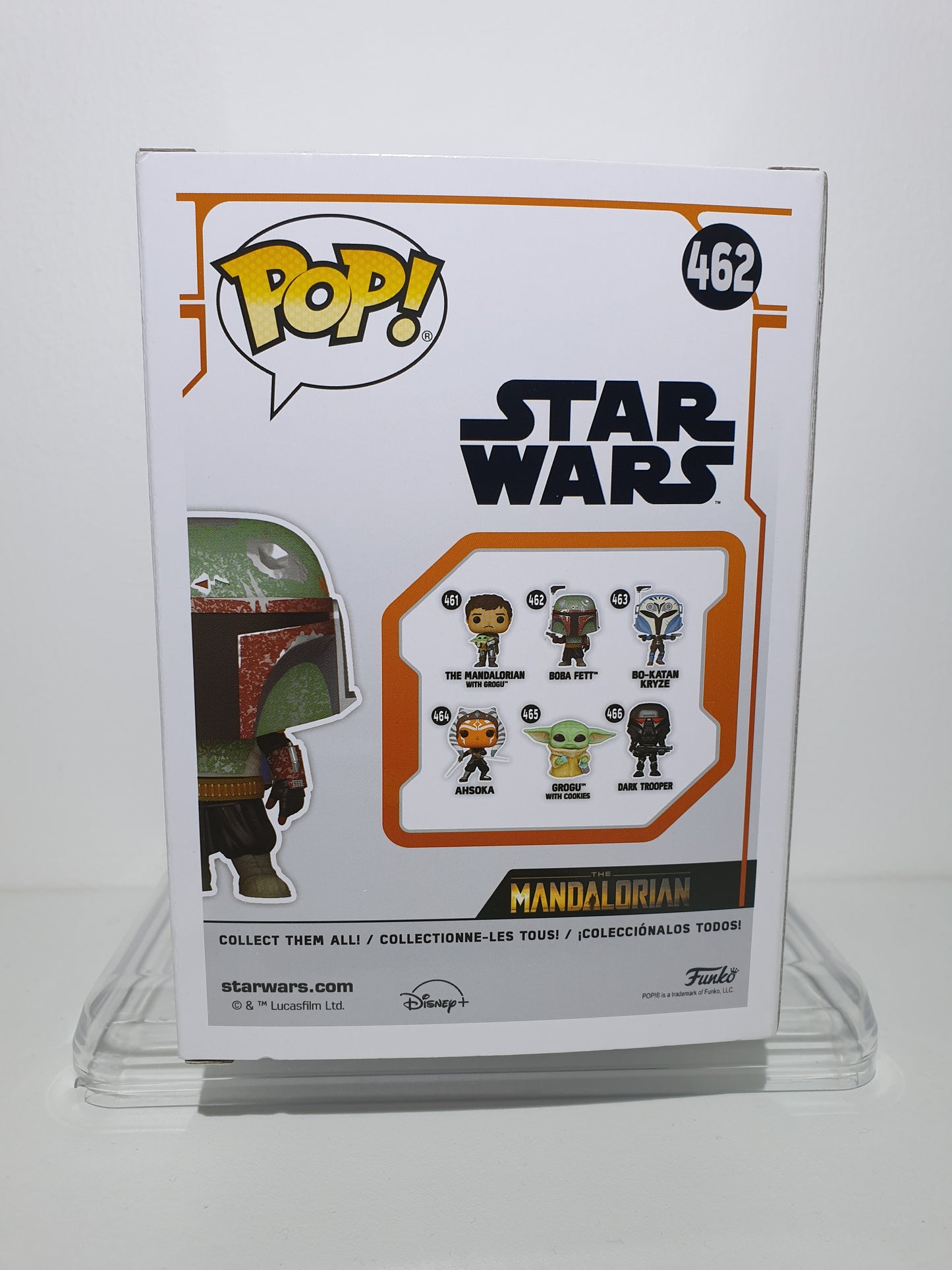 FUNKO POP 462 - STAR WARS - THE MANDALORIAN - BOBA FETT - OCCASION