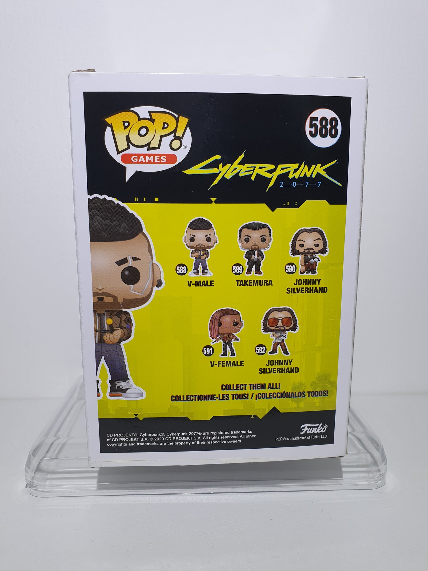 FUNKO POP 588 - CYBERPUNK 2077 - V-MALE - NEUF