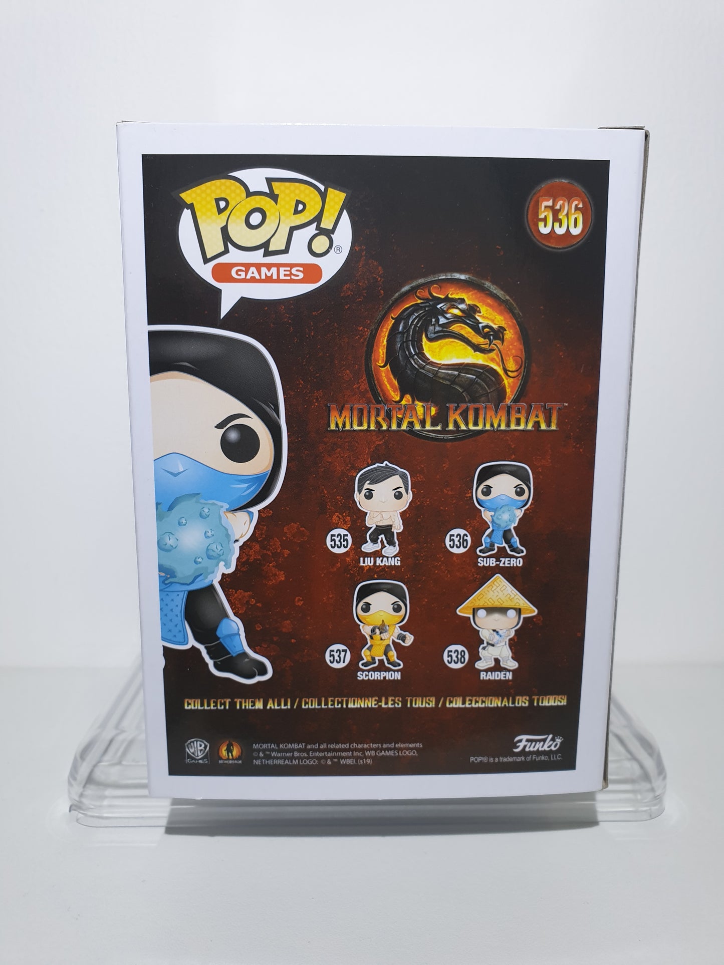 FUNKO POP 536 - MORTAL KOMBAT - SUB-ZERO - OCCASION