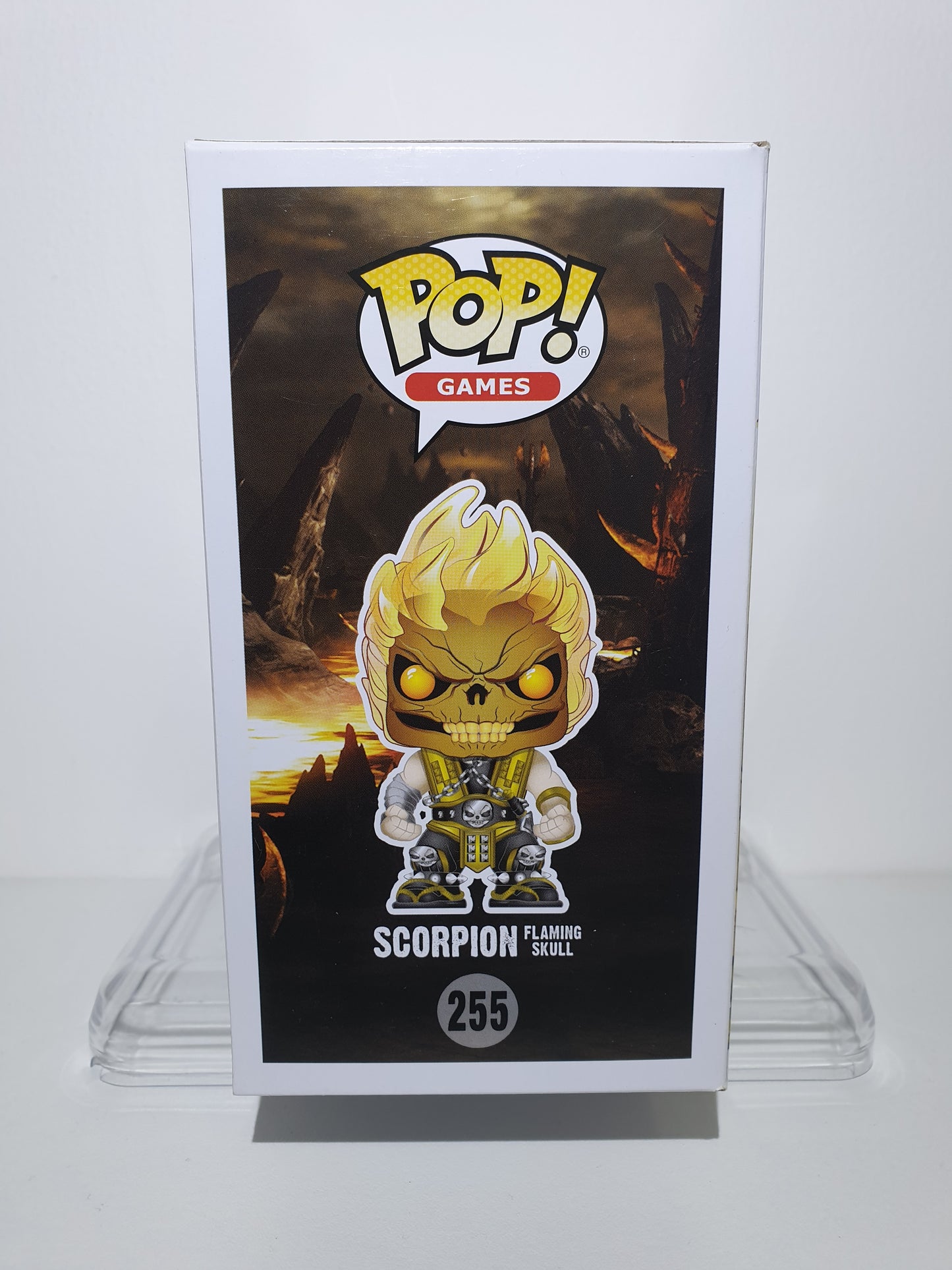FUNKO POP 255 - MORTAL KOMBAT X - SCORPION FLAMING SKULL - EXCLUSIVE - OCCASION