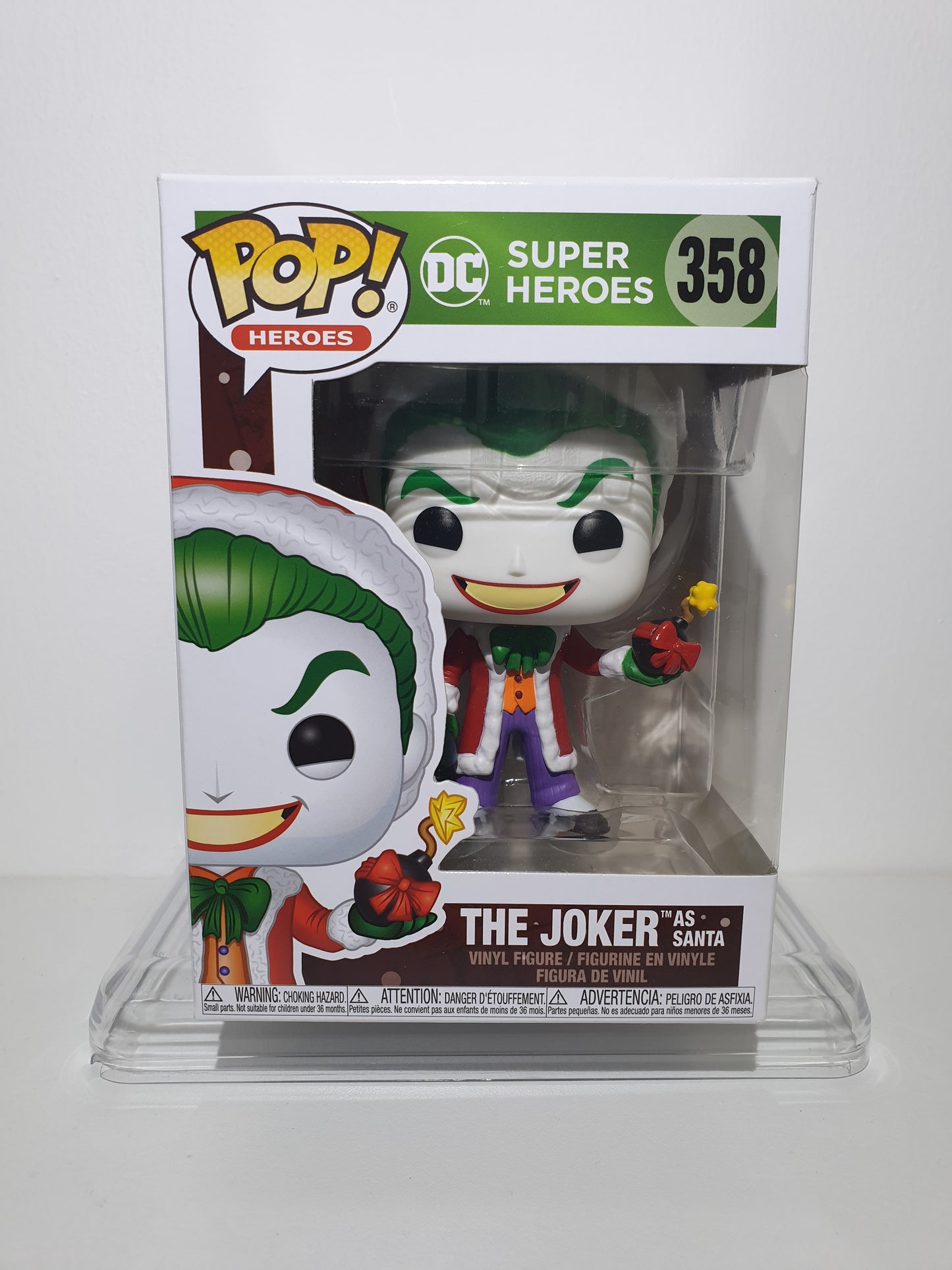 FUNKO POP 358 - DC SUPER-HEROES - THE JOKER AS SANTA - OCCASION